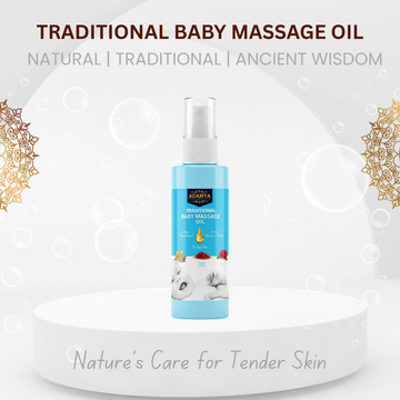 Traditional Baby Massage Oil – 100% Natural Ayurvedic Blend - Nourishing, Strengthening & Enhancing Glow for Babies
